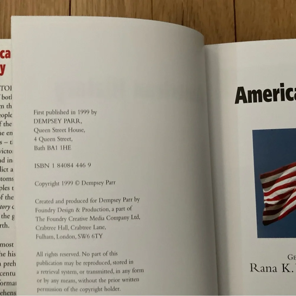 Vintage Book: A DEMPSEY PARR MICROPEDIA “American History” Copyright 1999